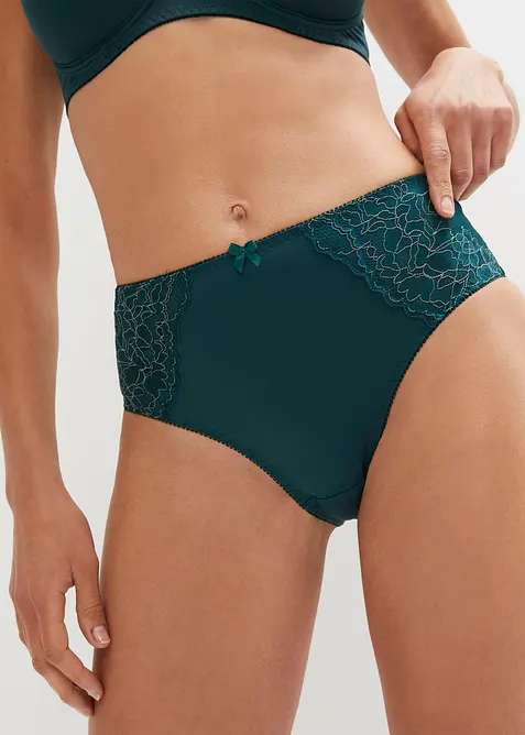 Lot de 2 culottes maxi avec une dentelle délicate, bonprix