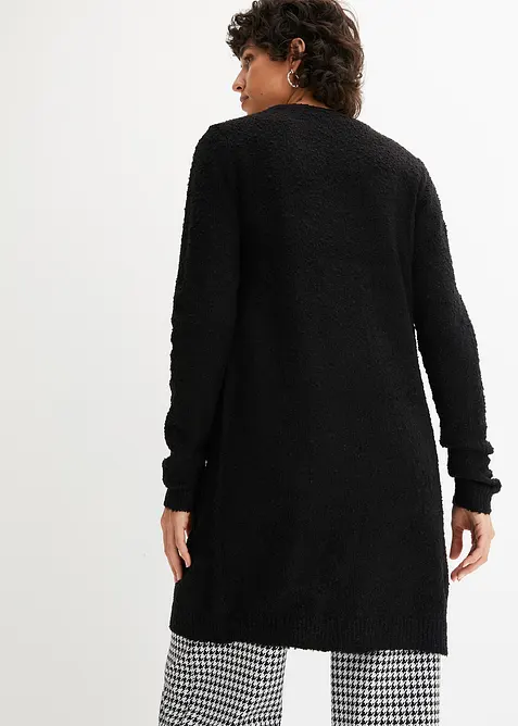 Gilet long en maille bouclée, bonprix