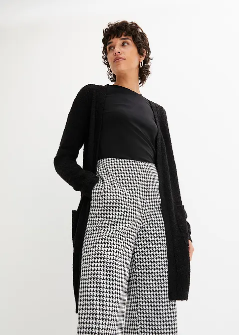 Gilet long en maille bouclée, bonprix