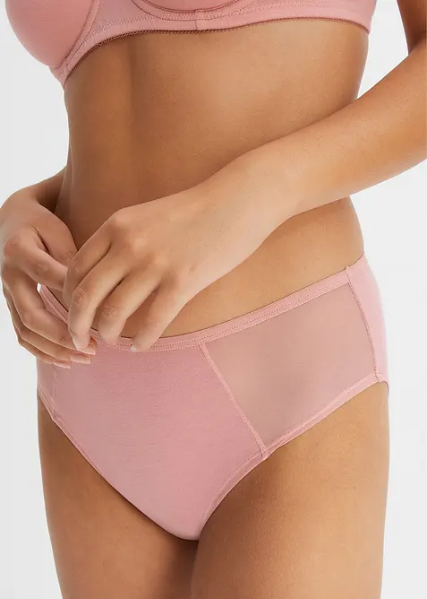 Lot de 4 slips Maxi en coton majoritaire, bonprix