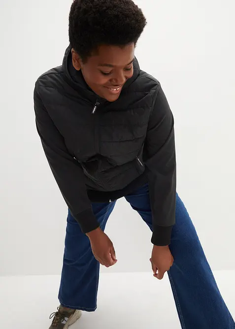 Veste matelassée hybride en mix de matière,  déperlante, bonprix