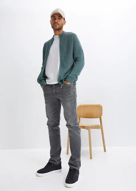 Gilet en fine maille 100% coton, bonprix