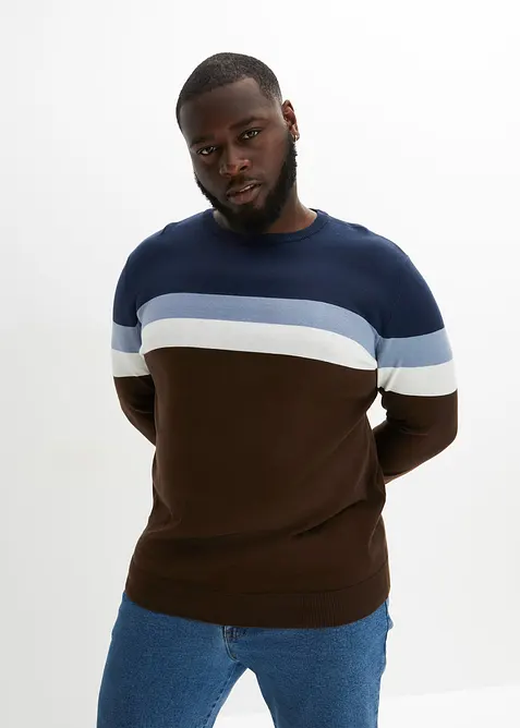 Pull en fine maille 100% coton, bonprix