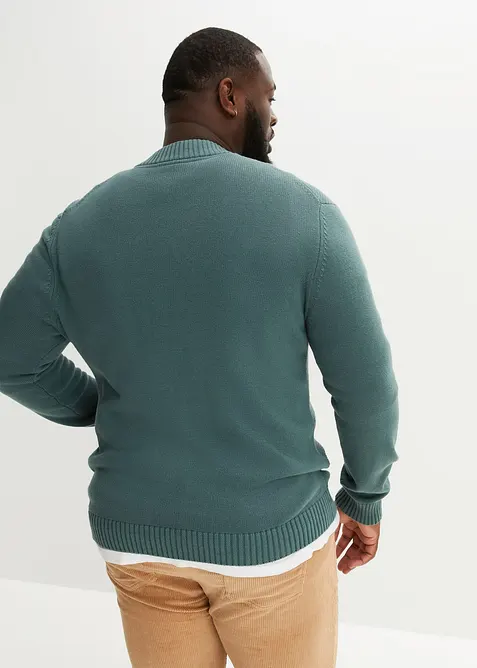 Gilet en fine maille 100% coton, bonprix