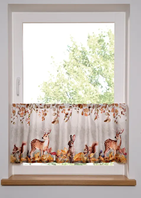 Brise-bise avec animaux imprimés, bonprix