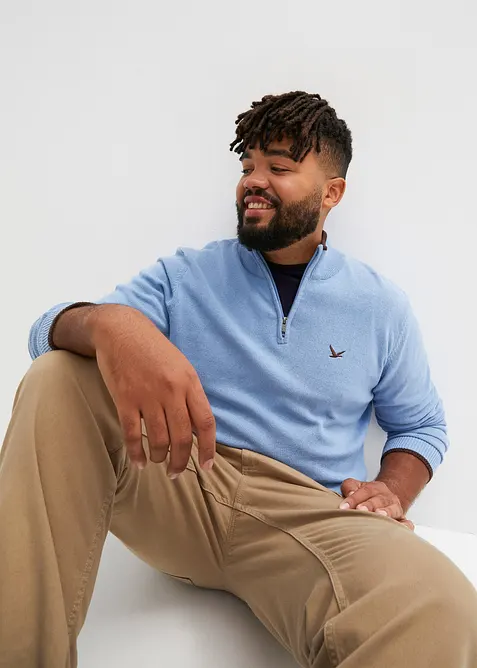 Pull camionneur en coton recyclé majoritaire, bonprix