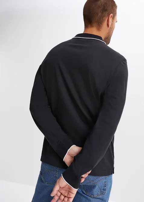Polo manches longues 100% coton, bonprix