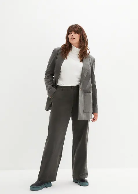 Pantalon en velours côtelé extensible, bonprix