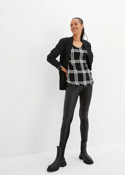 T-shirt manches longues avec base élastiquée, bonprix