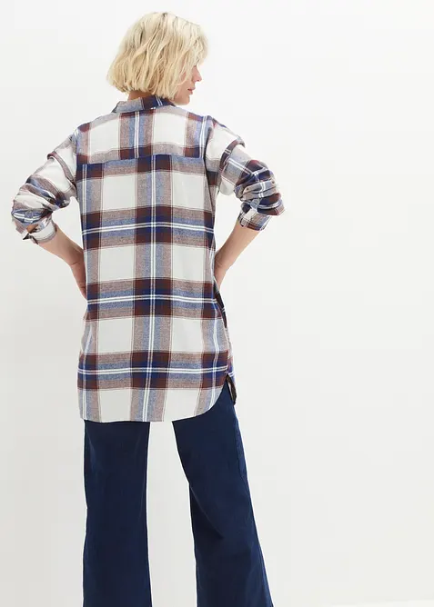 Chemisier en flanelle 100% coton, bonprix