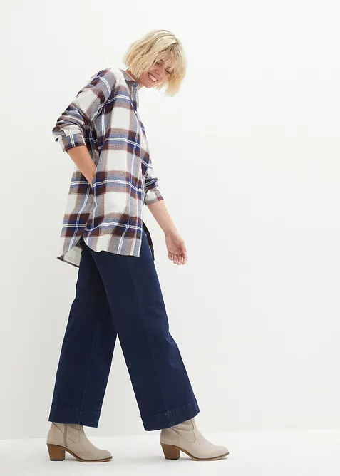 Chemisier en flanelle 100% coton, bonprix