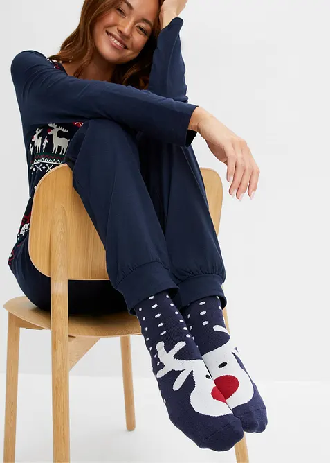 Lot de 3 paires de chaussettes thermiques avec intérieur éponge doux, bonprix