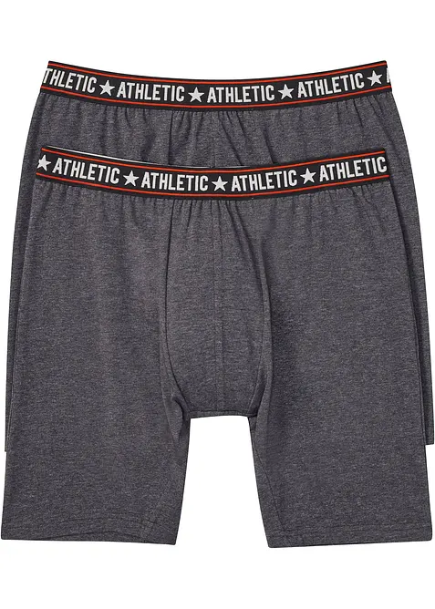 Lot de 2 boxers longs coton, bonprix