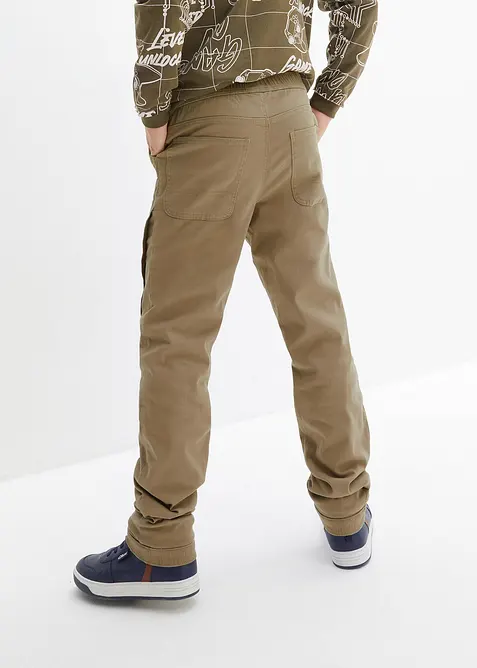 Pantalon thermique et ample à taille élastiquée et doublure en jersey, bonprix