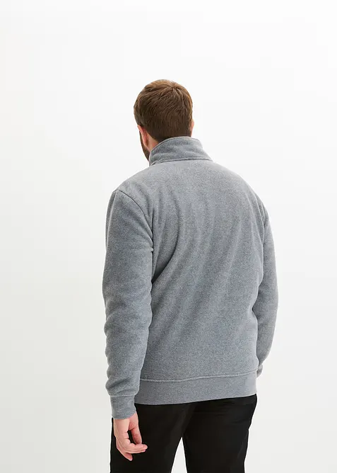 Pull en polaire à col zippé montant, bonprix