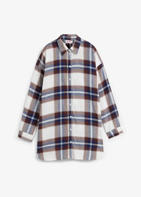 Chemisier en flanelle 100% coton, bonprix