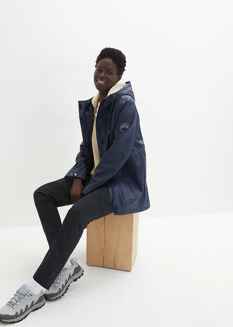 Veste de pluie avec doublure peluche en matière imperméable, bonprix