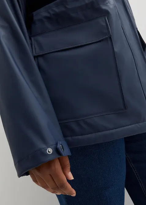 Veste de pluie avec doublure peluche en matière imperméable, bonprix