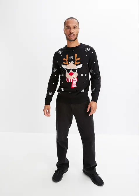 Pull de Noël en fine maille, bonprix