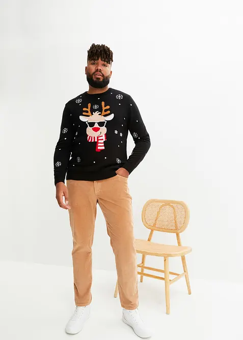 Pull de Noël en fine maille, bonprix