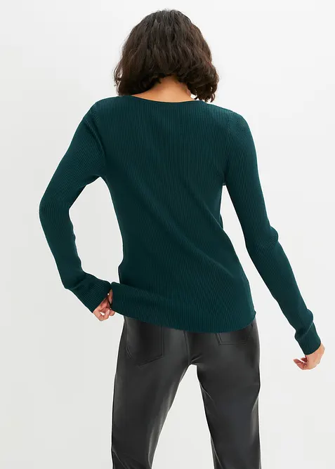 Pull doux en fine maille de viscose majoritaire, bonprix