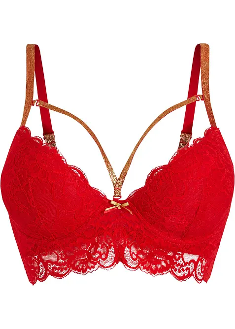 Soutien-gorge à coques et bretelles brillantes, bonprix