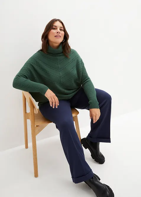 Pull col roul&eacute;, bonprix