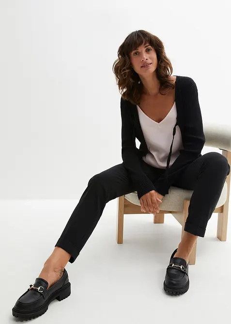Pantalon avec taille entièrement élastiquée, bonprix