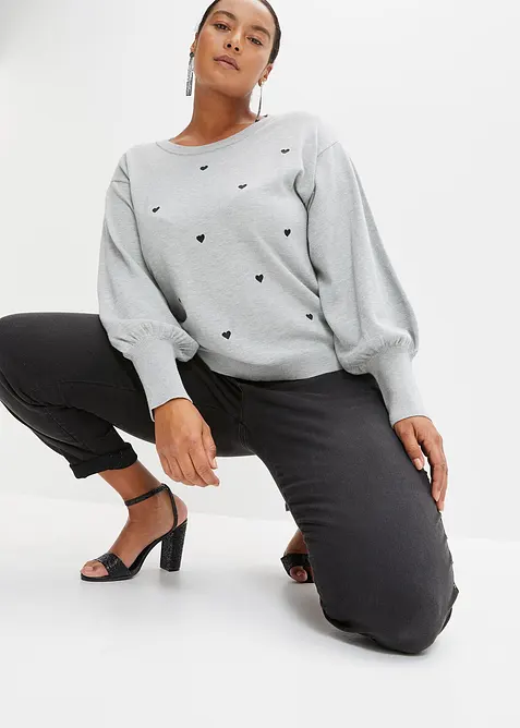 Pull en fine maille de viscose mélangée, bonprix
