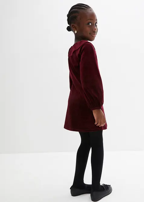 Robe en velours à volants, bonprix