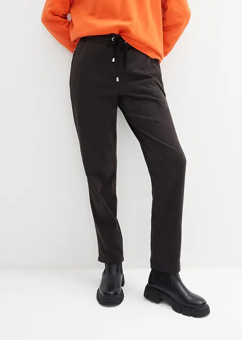 Pantalon chaud avec taille &eacute;lastique, bonprix