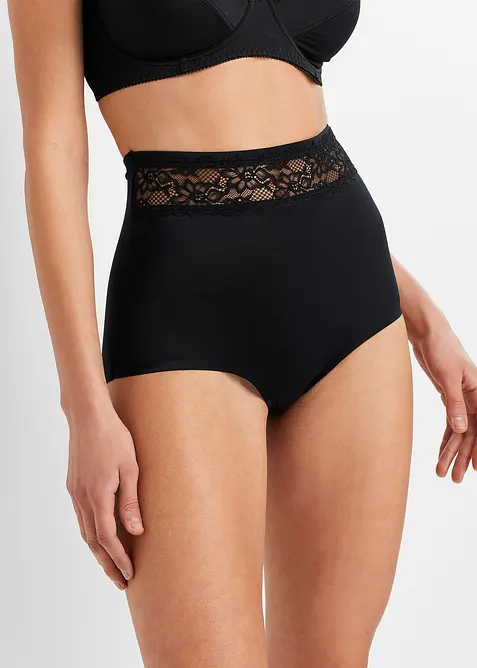 Lot de 2 culottes sculptantes, maintien léger, bonprix