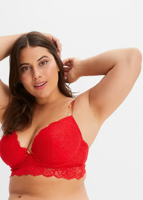 Soutien-gorge à coques et bretelles brillantes, bonprix