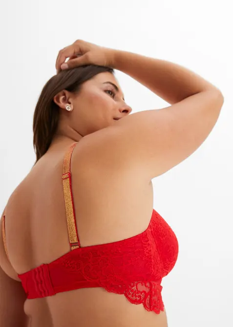 Soutien-gorge à coques et bretelles brillantes, bonprix