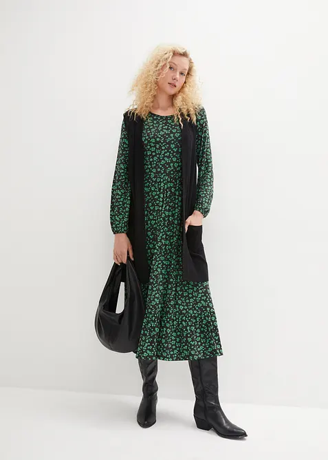 Robe fluide en jersey de viscose mélangée, bonprix