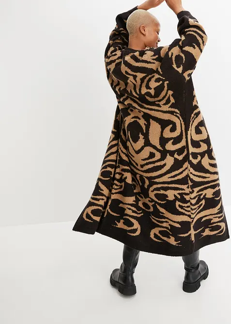 Gilet long en maille, bonprix