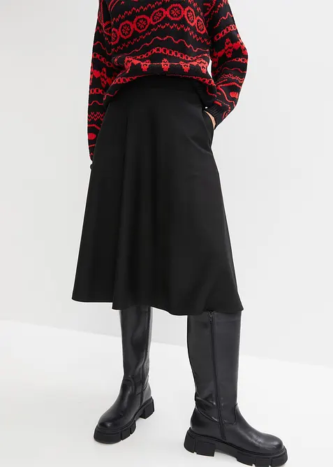 Jupe en viscose majoritaire, longueur genou, bonprix