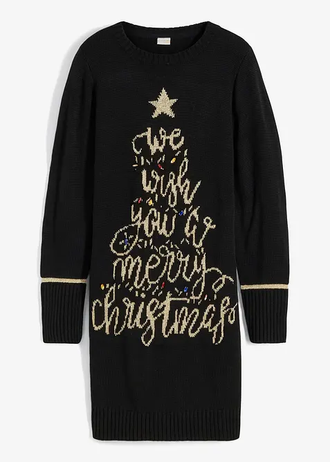 Robe en maille de Noël, bonprix