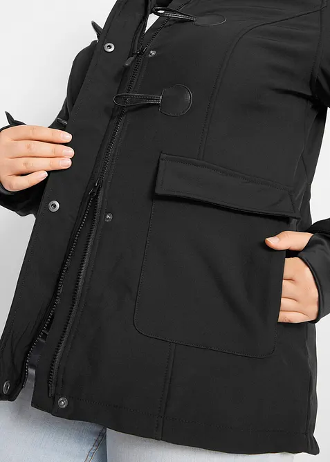 Veste duffel-coat softshell, imperméable, bonprix