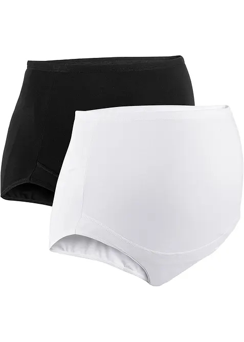 Lot de 2 slips de grossesse en coton, bonprix