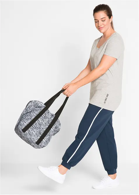 Lot de 2 T-shirts longs avec inscription, bonprix