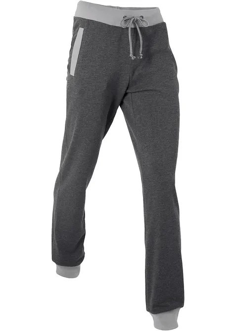 Pantalon de jogging avec bord-côtes contrastés, bonprix
