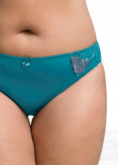 Lot de 2 slips avec broderies, bonprix