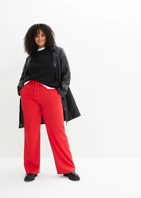 Pull col rond en maille, bonprix