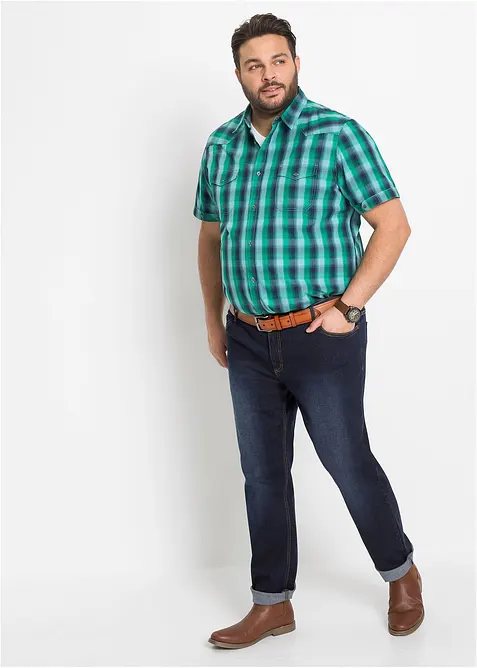 Lot de 2 jeans extensibles Regular légers, droits, bonprix