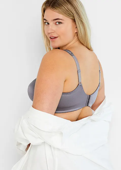 Lot de 2 soutiens-gorge grand maintien sans armatures, bretelles rembourrées, bonprix