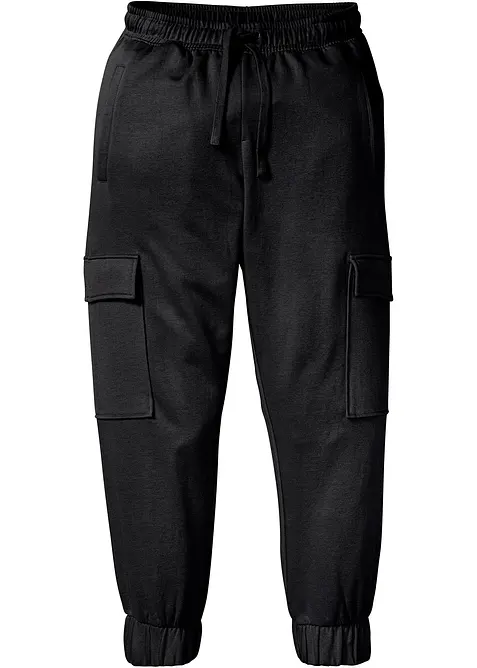 Pantalon de jogging avec poches cargo, loose, bonprix