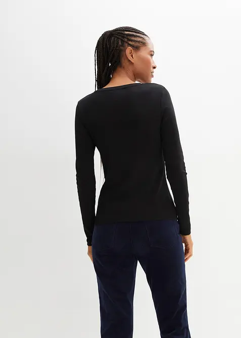 T-shirt manches longues 100% coton, bonprix