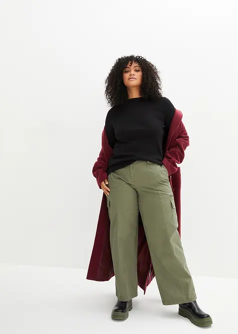 T-shirt manches longues 100% coton, bonprix