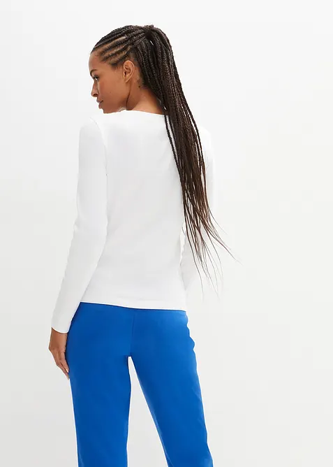 T-shirt manches longues 100% coton, bonprix